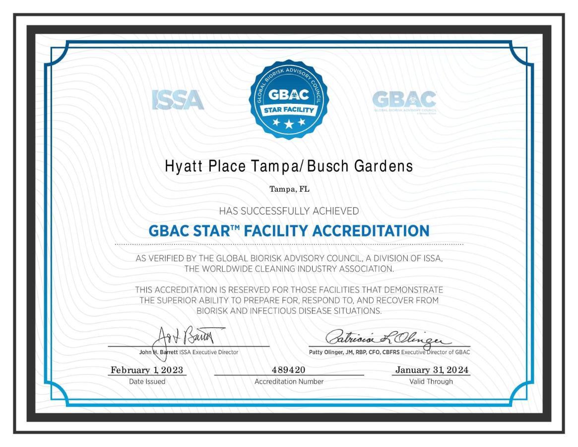 Hyatt Place Tampa Busch Gardens Eksteriør billede